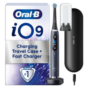 Oral-B iO9 Black Onyx Electric Toothbrush with Charging Travel Case